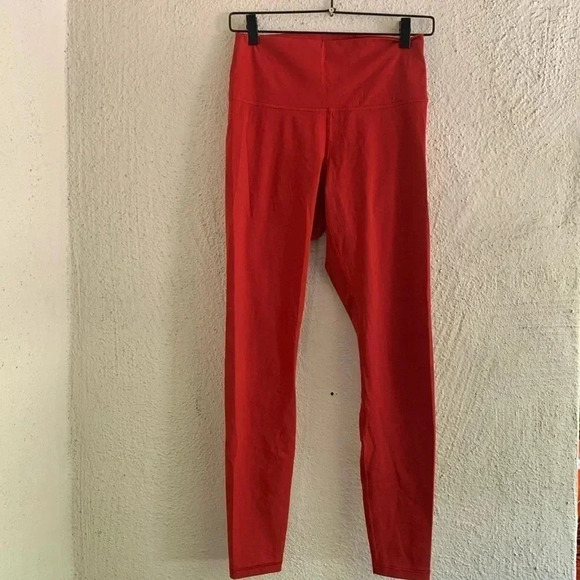 Everlane Womens Perform Ankle Leggings Red Size Medium - Picture 1 of 6